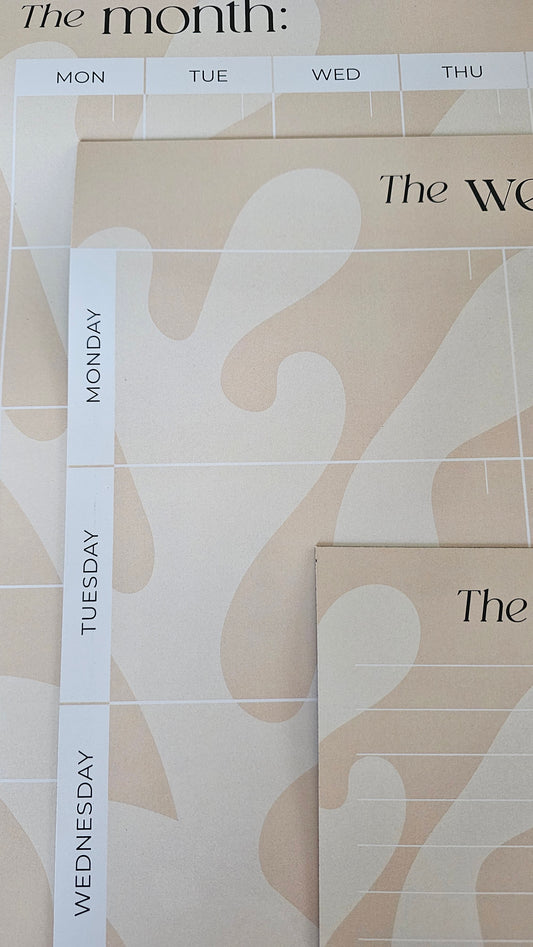 Magnetic Family Weekly Planner - Coastal Coral