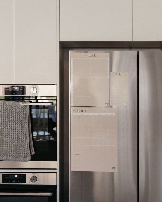 Magnetic Monthly Planner - Beige