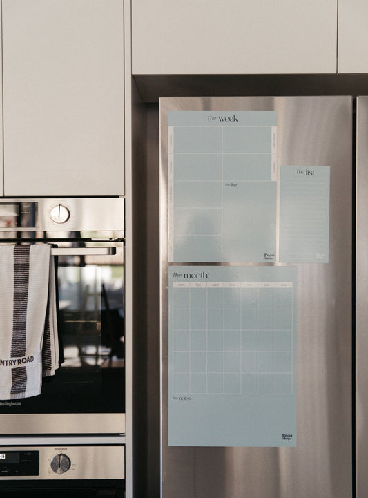 Magnetic Monthly Planner - Ocean Blue