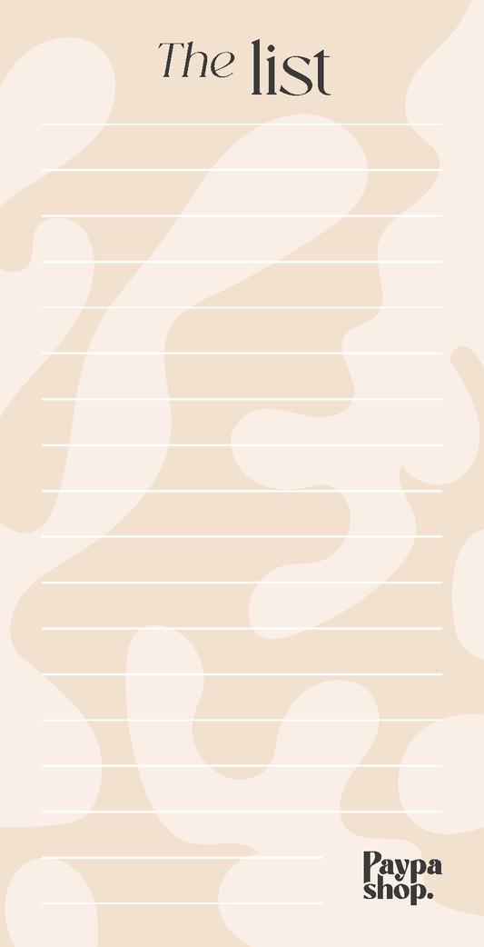 Magnetic Shopping / To-do List - Coastal Coral